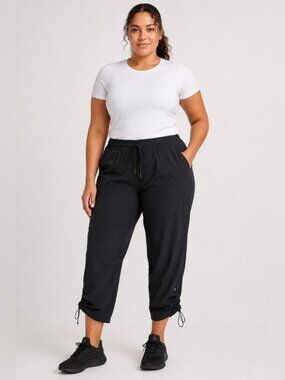 Lululemon Dance Studio Mid-Rise Cropped Pants Black Adjustable Hem Women’s